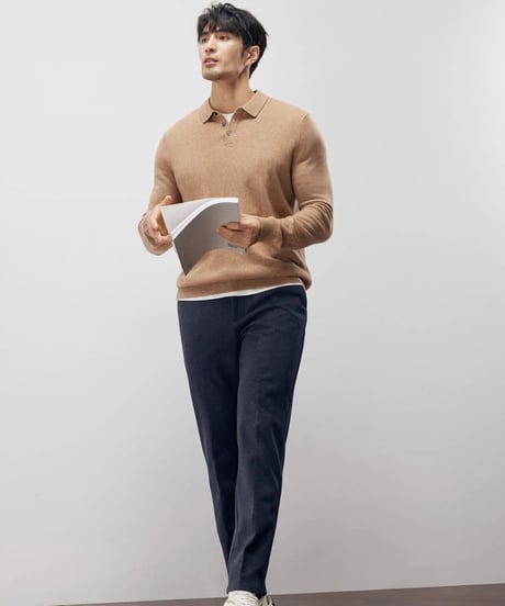 cashmere sweater in original color /2color　SH2215