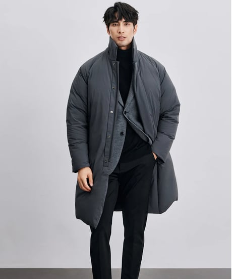 white goose lapel down jacket /2color　SH2412