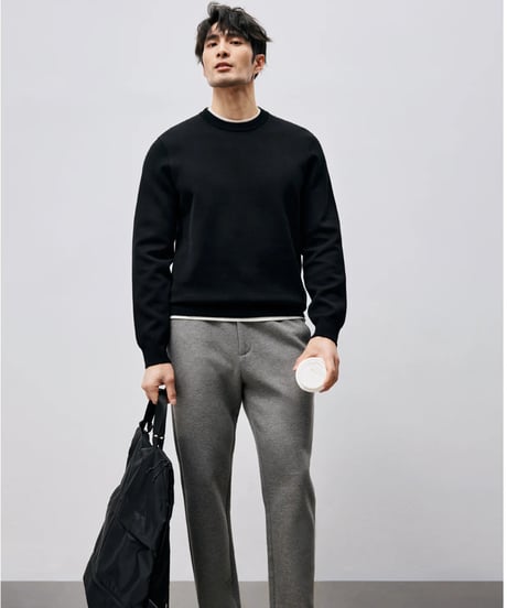 round neck sweatshirt /2color　SH2457