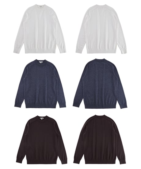 wool round neck sweater /3color　SH2348