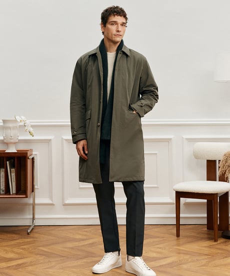 jacket lapel coat mid-length /2color　SH2578