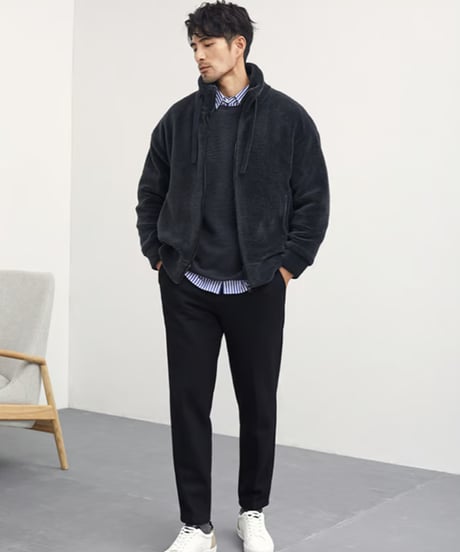 stand collar jacket wool 100%　SH2425