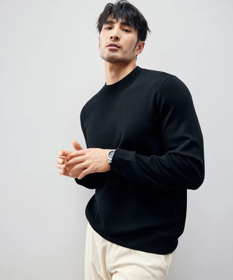 wool high neck sweater /4color　SH2258
