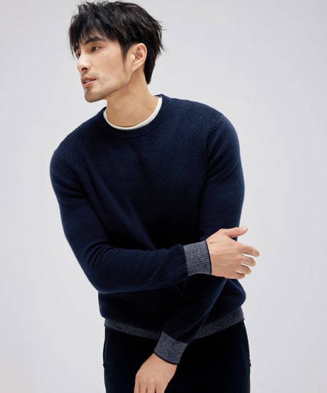 round neck sweater cashmere 100%　SH2167