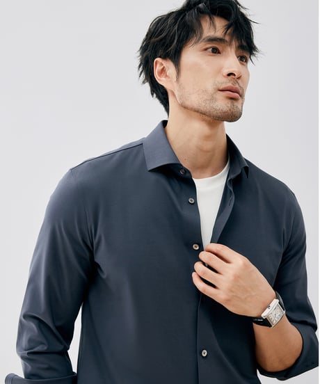 high stretch cotton shirt /2color　SH2668