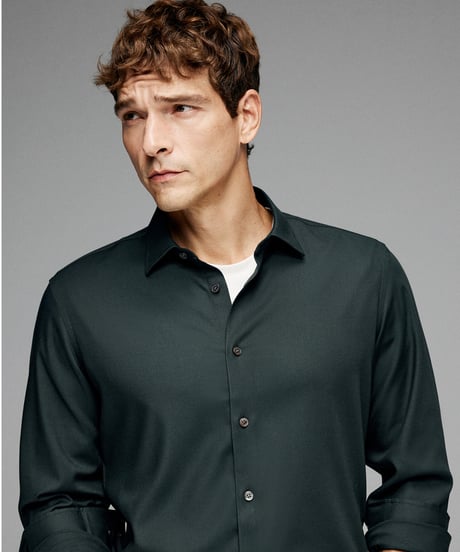 business casual shirt modal /4color　SH2661