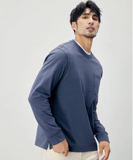 basic cotton round neck T shirt /4color　SH2284