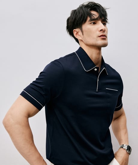 supima cotton polo shirt /2color　SH2545
