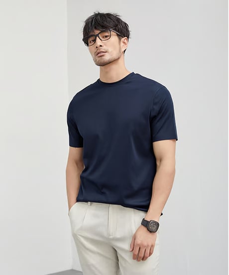 basic round neck t-shirt /4color　SH2519