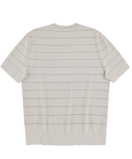 round neck knit short sleeve t-shirt /2color　SH2495