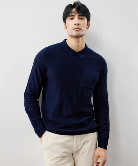 sweater wool slim fit /2color　SH2232