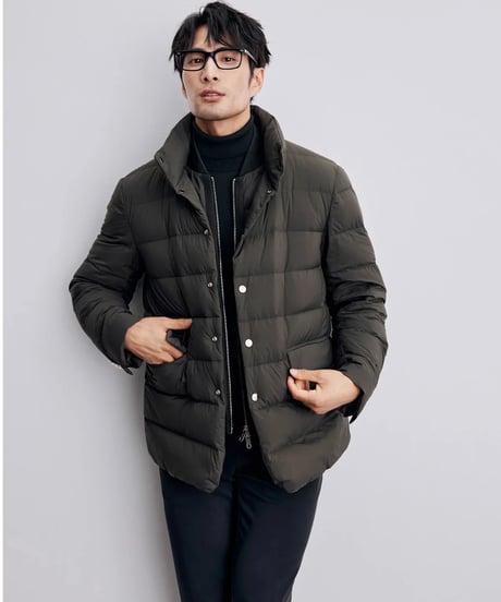 white goose stand collar down jacket /2color　SH2337