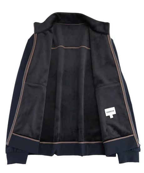 velvet stand-up collar zip-up jacket　SH2438