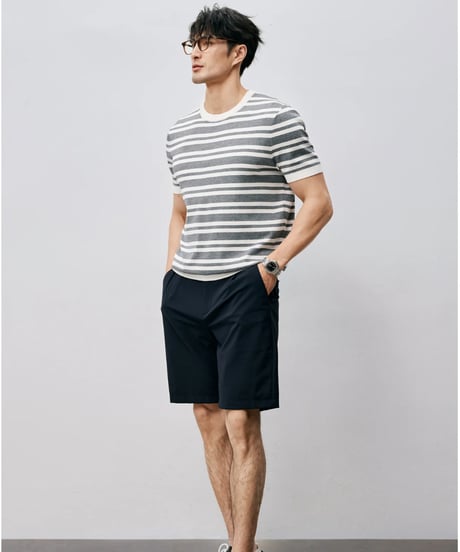 single pleat cool shorts /2color　SH2475