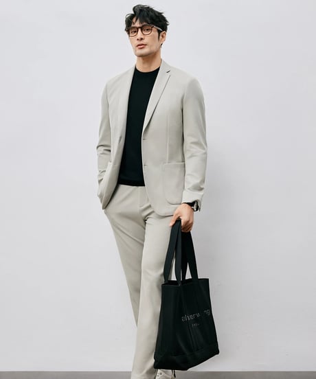 stretch elastic waist pants /2color　SH2496