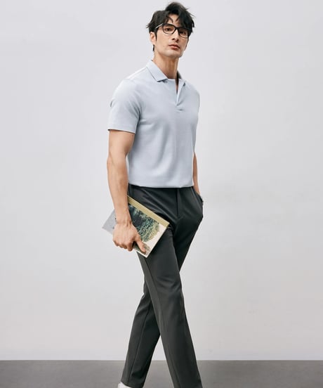 stretch elastic waist pants /2color　SH2496
