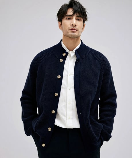 wool cashmere knit cardigan /2color　SH2164