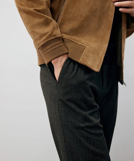 sheepskin suede leather jacket　SH2240