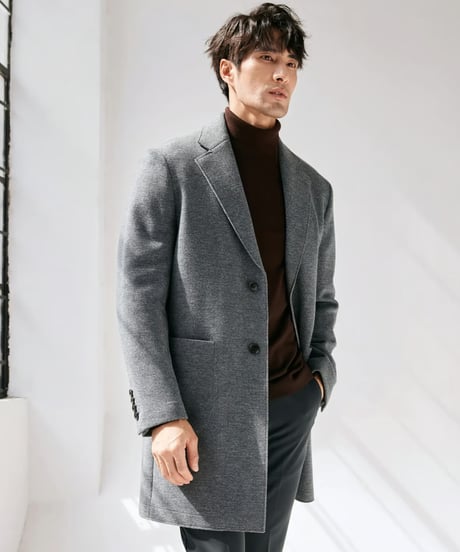 wool mid-length coat jacket　SH2435