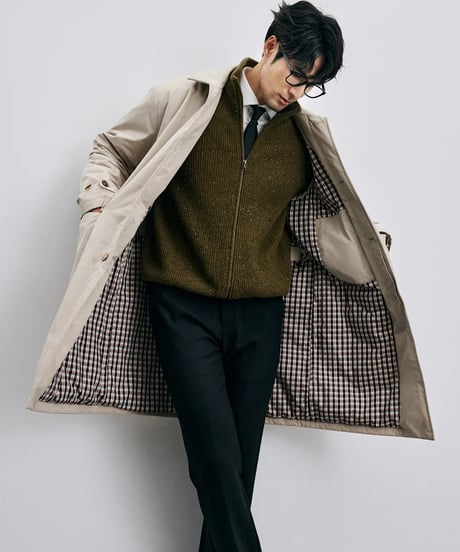 cotton mid coat jacket /2color　SH2415