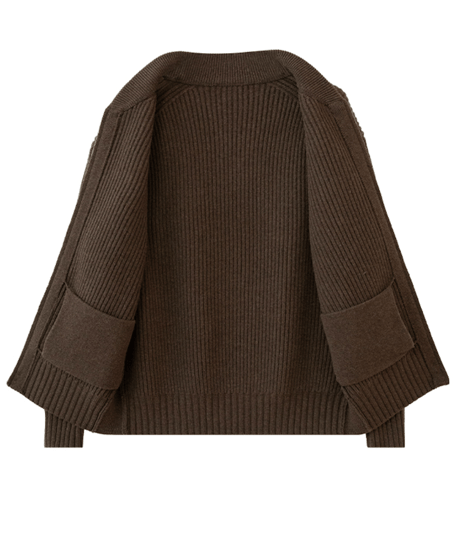 knitted jacket wool 100% /2color　SH2560