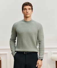 half turtleneck sweater wool cashmere　SH2564