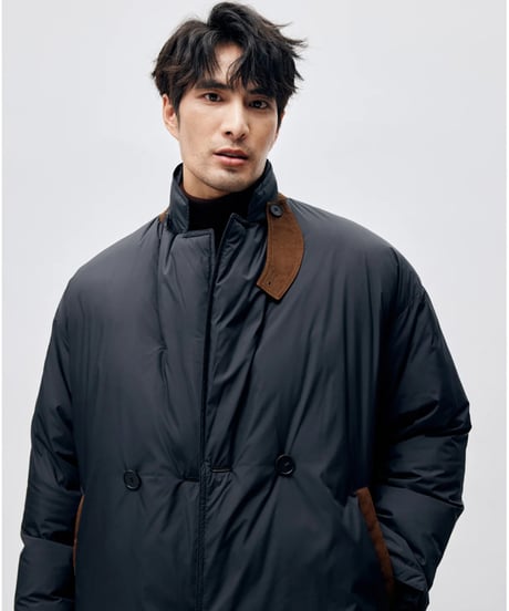 white goose long down jacket　SH2409