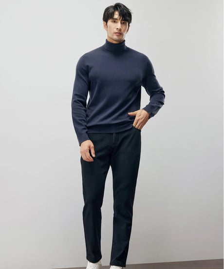wool turtleneck sweater /4color　SH2213