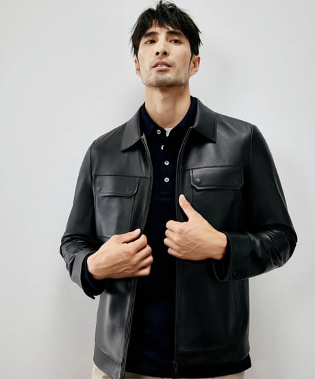 sheepskin leather jacket　SH2272