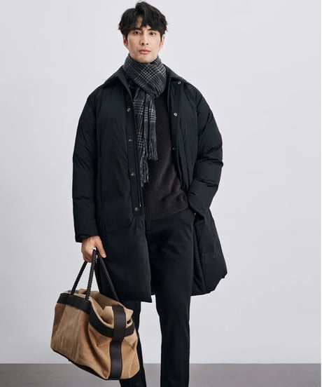 white goose lapel down jacket /2color　SH2412