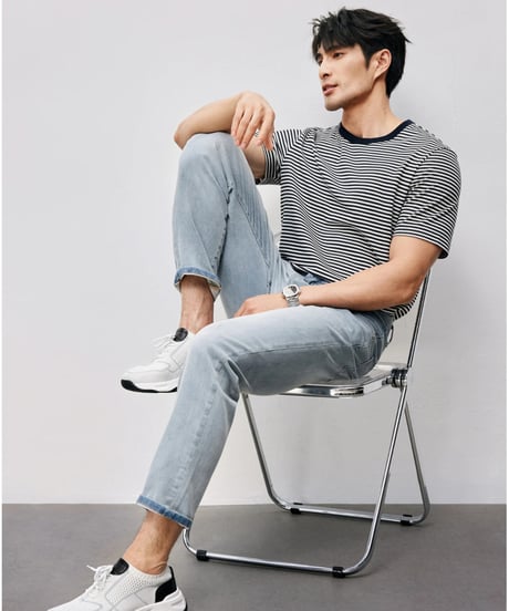 stretch light blue jeans　SH2453