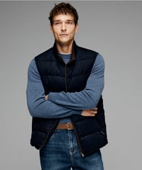 down jacket vest wool white goose /2color　SH2621