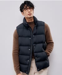 down jacket vest white goose /2color　SH2597