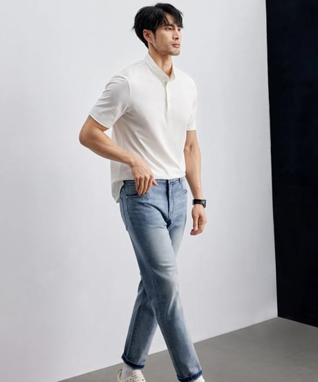 stretch blue wash denim　SH2045