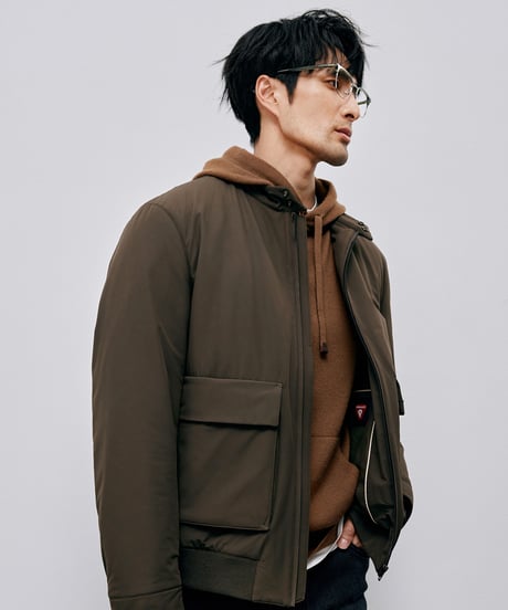 cotton stand-up collar jacket /2color　SH2582