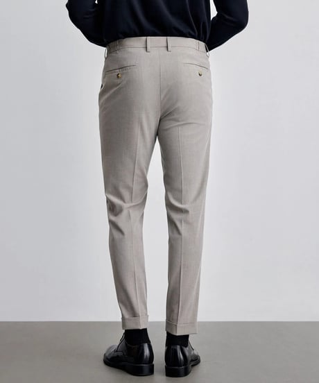 casual pants with single pleats /2color　SH2124
