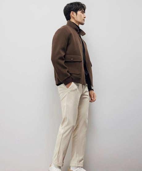 wool stand collar jacket /2color　SH2218