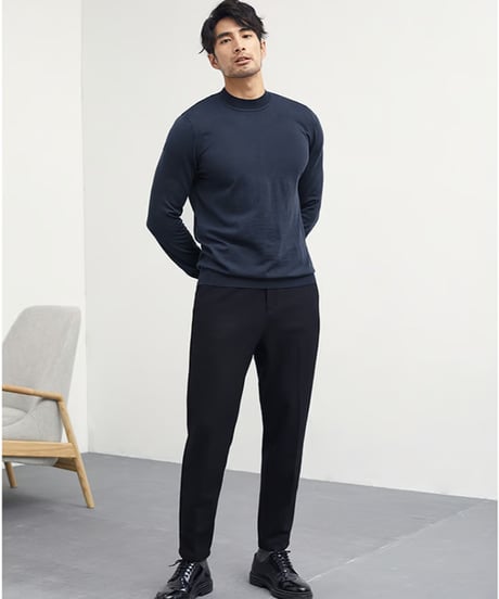 high neck sweater wool 100% /4color　SH2424