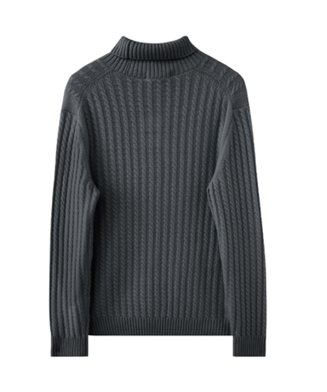 sweater turtleneck cashmere shirt /2color　SH2683