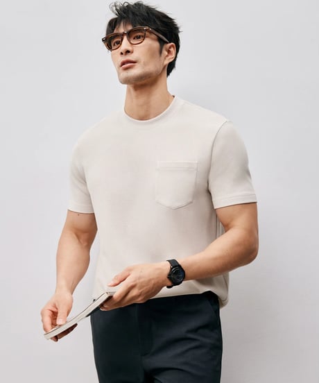 mulberry silk cotton t-shirt /3color　SH2451