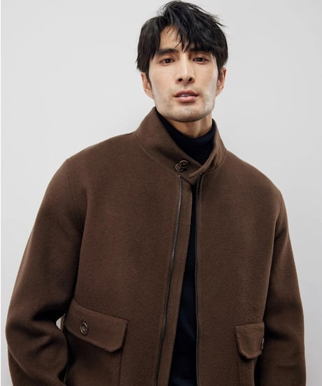 wool stand collar jacket /2color　SH2218