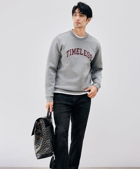 round neck sweatshirt /2color　SH2663