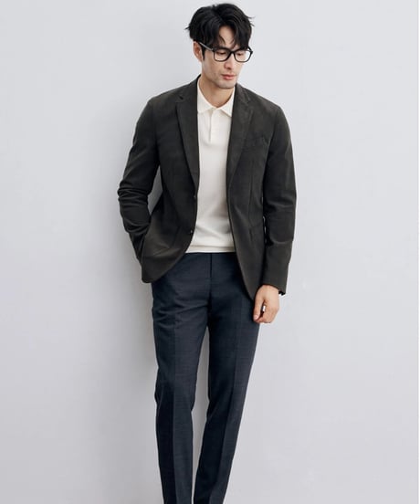 corduroy slim casual jacket /2color　SH2314