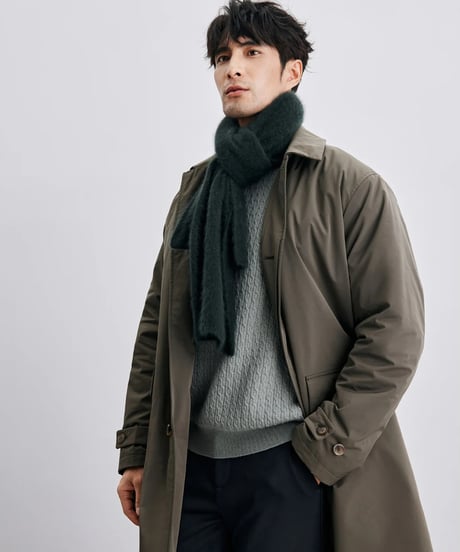 cotton mid coat jacket /2color　SH2415