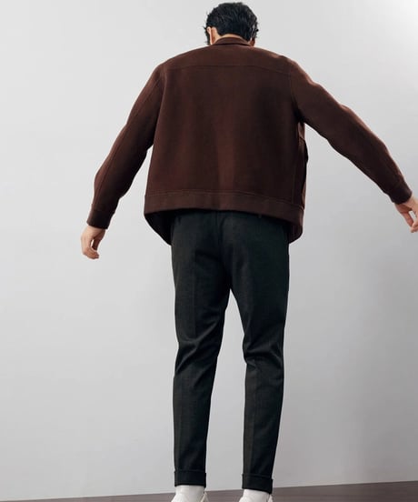 short jacket lapel wool /3color　SH2243