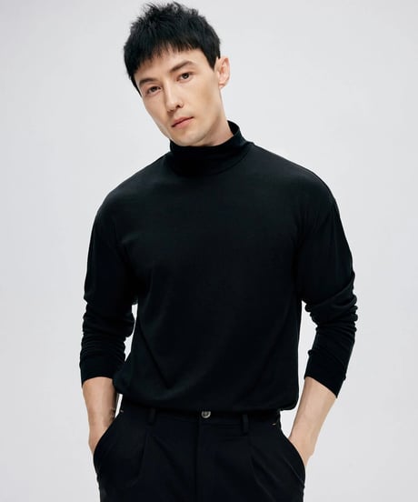 wool high neck t shirt /3color　SH2259