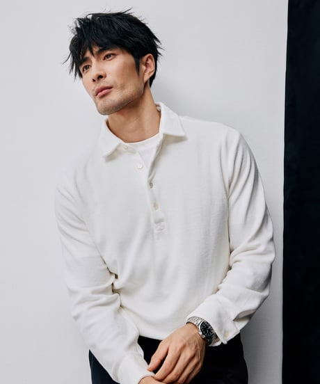 towel cotton polo shirt /2color　SH2596
