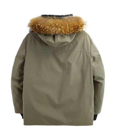 white goose hooded down jacket /2color　SH2433