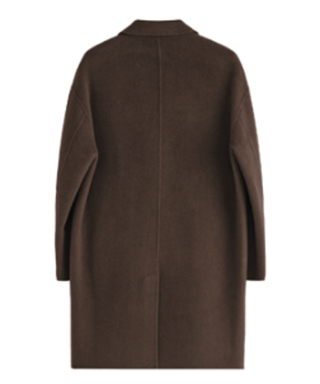 wool coat in mulberry silk /2color　SH2602