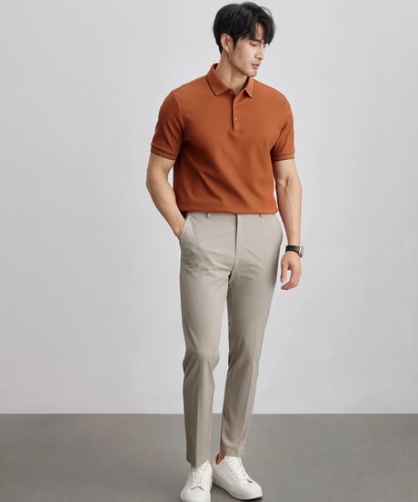 mulberry silk stretch casual pants /2color　SH2076
